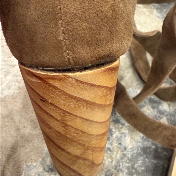 Free People Clog Touch The Sky Wrap Platform Sandal Suede 
Size:37 - Picture 14 of 14